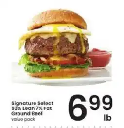 Albertsons Signature Select 93% Lean 7% Fat Ground Beef offer