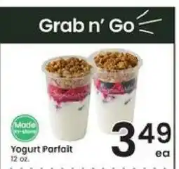 Albertsons Yogurt Parfait offer