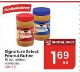Albertsons Signature Select Peanut Butter offer