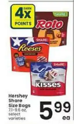 Albertsons Hershey Share Size Bags offer