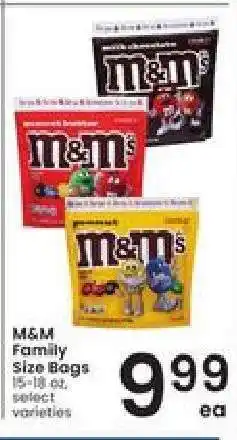 Albertsons M&M Family Size Bags offer