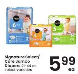 Albertsons Signature Select/Care Jumbo Diapers offer