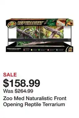 Petsmart Zoo Med Naturalistic Front Opening Reptile Terrarium offer