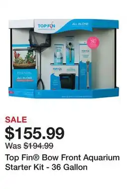 Petsmart Top Fin Bow Front Aquarium Starter Kit - 36 Gallon offer