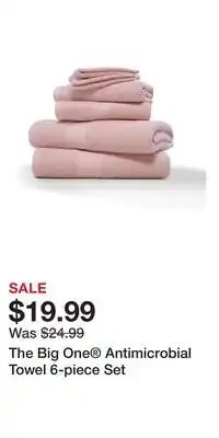 Kohl's The Big One Antimicrobial Towel 6-piece Set offer