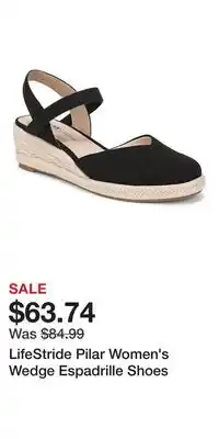 Kohl's LifeStride Pilar Women's Wedge Espadrille Shoes offer