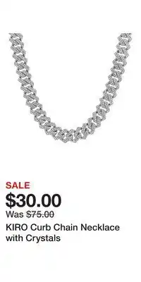 Kohl's KIRO Curb Chain Necklace with Crystals offer