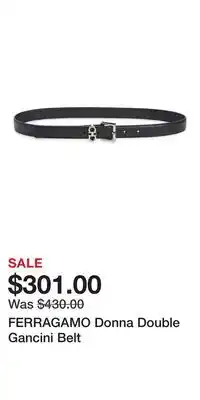 Nordstrom FERRAGAMO Donna Double Gancini Belt offer