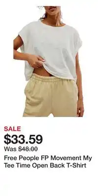 Nordstrom Free People FP Movement My Tee Time Open Back T-Shirt offer