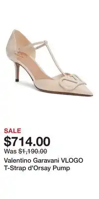 Nordstrom Valentino Garavani VLOGO T-Strap d'Orsay Pump offer