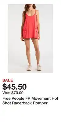 Nordstrom Free People FP Movement Hot Shot Racerback Romper offer