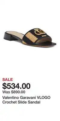 Nordstrom Valentino Garavani VLOGO Crochet Slide Sandal offer