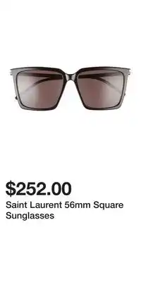 Nordstrom Saint Laurent 56mm Square Sunglasses offer