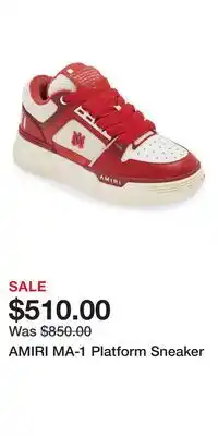 Nordstrom AMIRI MA-1 Platform Sneaker offer