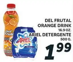 El Paso Grande DEL FRUTAL ORANGE DRINK 16.9 OZ. ARIEL DETERGENTE 500 G offer