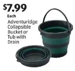 Aldi Adventuridge Collapsible Bucket or Tub with Drain offer