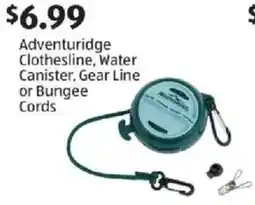 Aldi Adventuridge Clothesline, Water Canister, Gear Line or Bungee Cords offer