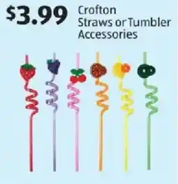 Aldi Crofton Straws or Tumbler offer