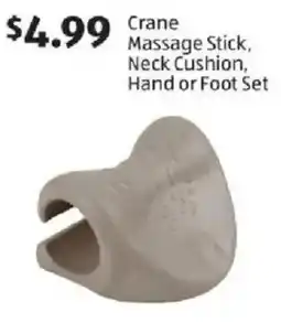 Aldi Crane Massage Stick, Neck Cushion, Hand or Foot Set offer