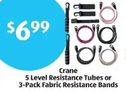 Aldi Crane 5 Level Resistance Tubes or Fabric Resistance Bands offer