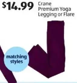 Aldi Crane Premium Yoga Legging or Flare offer