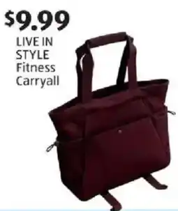 Aldi LIVE IN STYLE Fitness Carryall offer