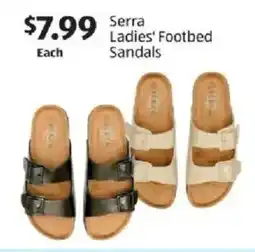 Aldi Serra Ladies' Footbed Sandals offer