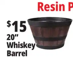 Ocean State Job Lot Whiskey Barrel Resin Planter 20 offer