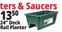 Ocean State Job Lot Green Deck Rail Planter 24 offer