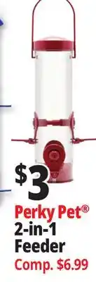 Ocean State Job Lot Perky Pet 2-in-1 Feeder offer