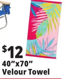 Ocean State Job Lot 40x70 Velour Towel offer