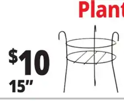 Ocean State Job Lot Black Plant Stand 15 offer