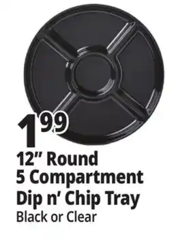 Ocean State Job Lot 12 Round 5 Compartment 5 Compartment Dip n' Chip Tray offer