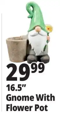 Ocean State Job Lot Gnome With Flower Pot 16.5 offer