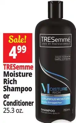 Ocean State Job Lot TRESemme Moisture Rich Shampoo or Conditioner offer