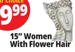 Ocean State Job Lot 15 Women With Flower Hair offer