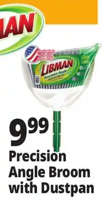Ocean State Job Lot Libman Precision Angle Broom with Dustpan offer