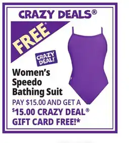 Ocean State Job Lot Women's Speedo Bathing Suit offer