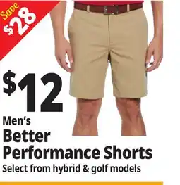Ocean State Job Lot Men's Better Performance Shorts offer
