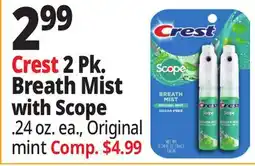 Ocean State Job Lot Crest 2 Pk. Breath Mist with Scope offer