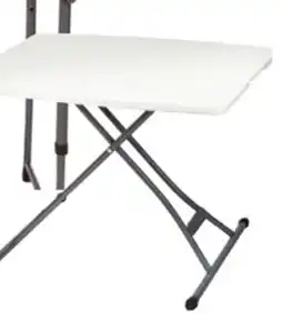 Ocean State Job Lot Enduro Adjustable White Folding Table 20 x 30 offer