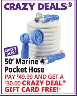 Ocean State Job Lot 50' Marine Pocket Hose offer