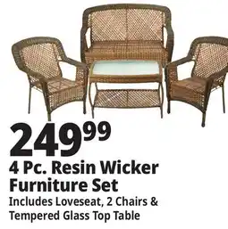 Ocean State Job Lot 4-Piece Wicker Furniture Set offer