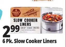 Ocean State Job Lot Baker's Choice Slow Cooker Liners 6 Count offer