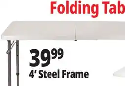 Ocean State Job Lot Enduro 4' Steel Frame Folding Table offer