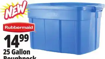 Ocean State Job Lot Rubbermaid 25 Gallon Roughneck offer