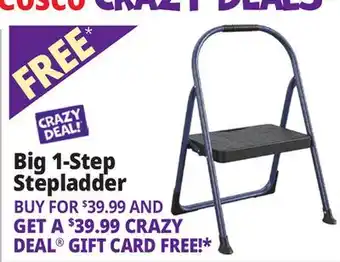 Ocean State Job Lot Cosco 1-Step Folding Step Stool with Handle offer