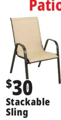 Ocean State Job Lot Steel Stacking Sling Chair offer