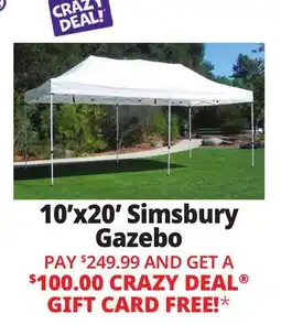 Ocean State Job Lot Simsbury 10' x 20' One-Touch Pop-Up Gazebo offer