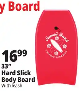 Ocean State Job Lot Hard Slick Body Board 33 offer